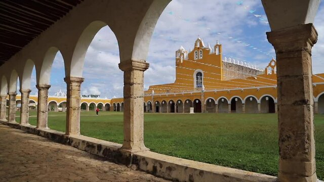 Colonial city of Izamal. Yellow City in Mexico