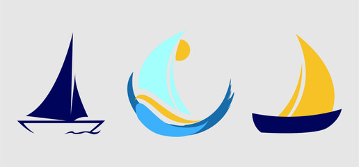 Naklejka premium yacht icon