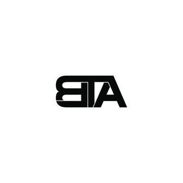bta letter original monogram logo design