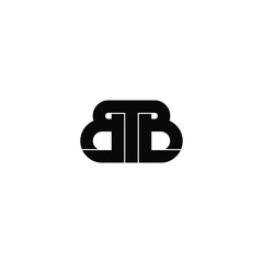 btb letter original monogram logo design