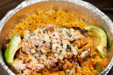 Baked Chicken and Shrimp