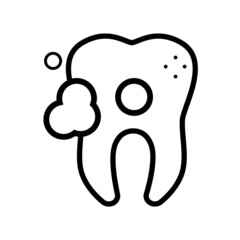 tooth isolated on white background