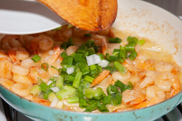Cooking Spicy Shrimp