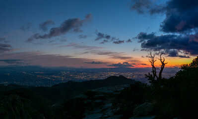 Tucson Sunset from Mt Lemmon