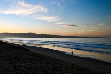 sunset over spanish bay