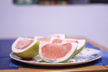 Pomelo slices