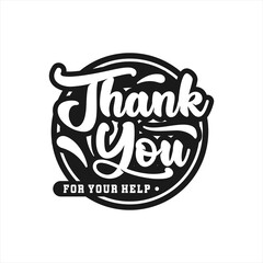 Obraz premium Thank you lettering premium logo-1
