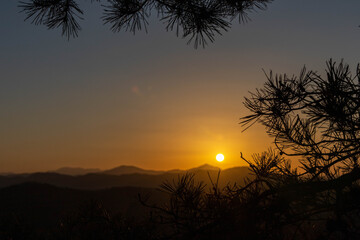Sunrise at Bulgoksan Mountain, South Korea