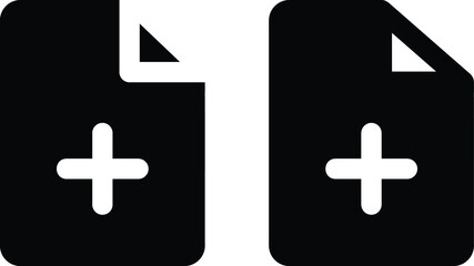 Obraz premium Solid and flat style icon file shapes can be used for website and presentation purposes
