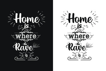 Home Motivational Quotes Typography 