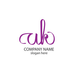 initials logo handwritten design vector