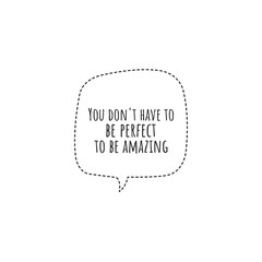 ''You are amazing'' concept lettering design