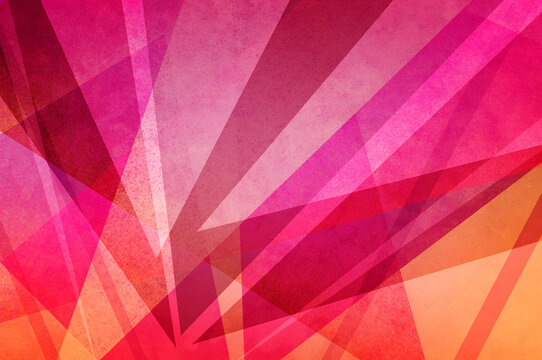 abstract pink and orange background with texture pattern, layered geometric triangle shapes, colorful bright colors in creative angles