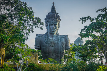 Fototapeta premium A huge statue of the god Vishnu at the Garuda Wisnu Kencana Cultural Park in Bali
