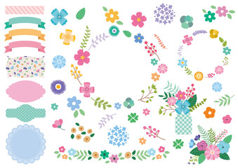 花イラスト_フレーム