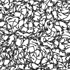 Fototapeta premium Black and white grunge background seamless pattern