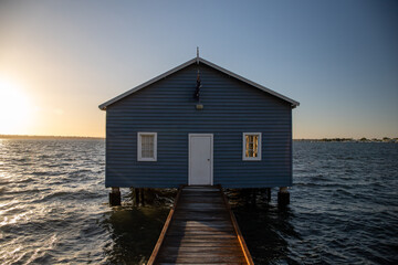 Busselton Jetty Blue Boat House