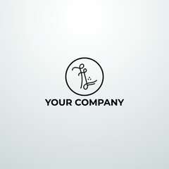 Luxury letter l with logo design Premium Vector .