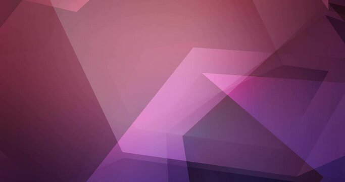 4K looping dark purple, pink video with polygonal materials. High-quality clip in twirl style with gradient. Film business advertising. 4096 x 2160, 30 fps. Codec Photo JPEG.