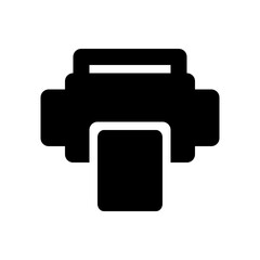 Glyph style printer user interface icon