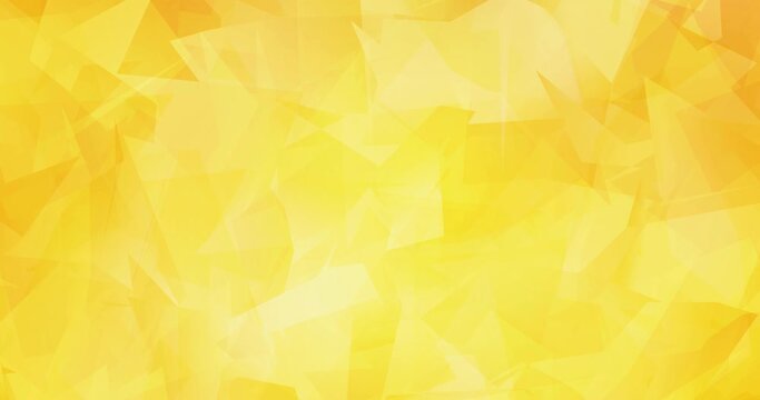 4K looping light yellow polygonal flowing video. Holographic abstract video with gradient. Design for presentations. 4096 x 2160, 30 fps. Codec Photo JPEG.