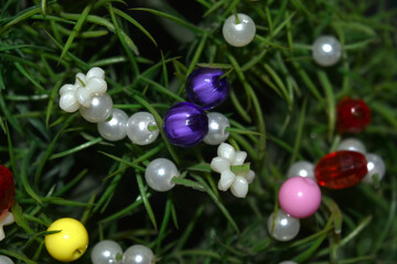 colourful plastic objects unique photo