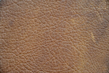 Seamless Brown Leather Texture. Background image.
