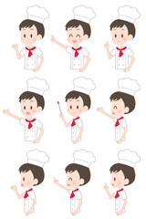 シェフ　表情セット