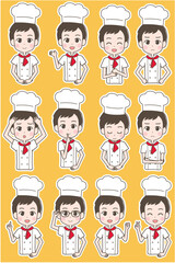 シェフ　表情セット