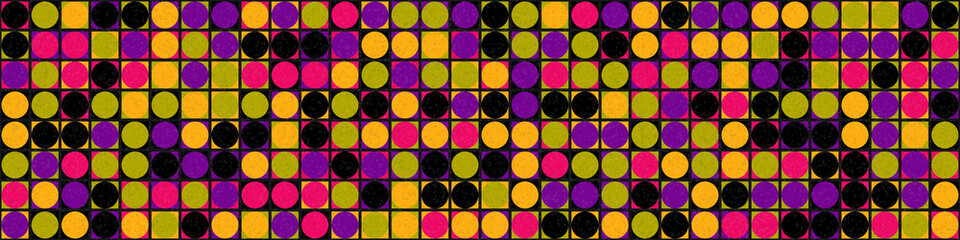 Abstract Geometric Pattern generative computational art illustration