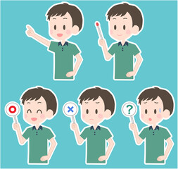 男性　ポインター　セット