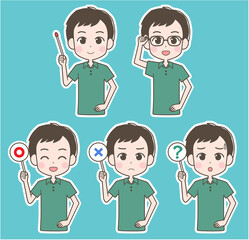 男性　ポインター　セット