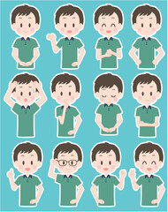 男性　表情セット
