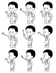 看護師　表情セット