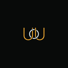 letter UU or U logo graphic design vector template