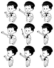 パティシエ　表情セット