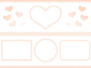 レースをイメージしたフレーム素材／Frame material with the image of lace