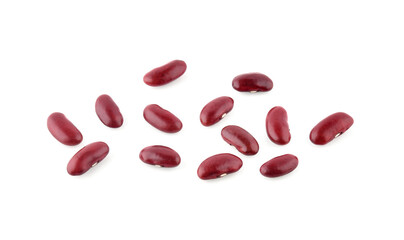 red beans isolated on the white background