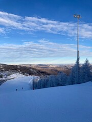 ski resort in winter