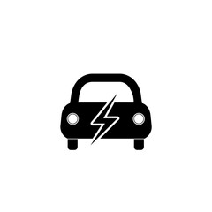 Electro car icon isolated on white background