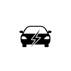 Electro car icon isolated on white background