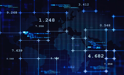 Network interface and world map