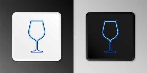 Line Wine glass icon isolated on grey background. Wineglass sign. Colorful outline concept. Vector.