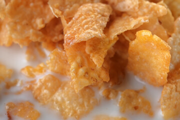 Cornflakes with sugar icing