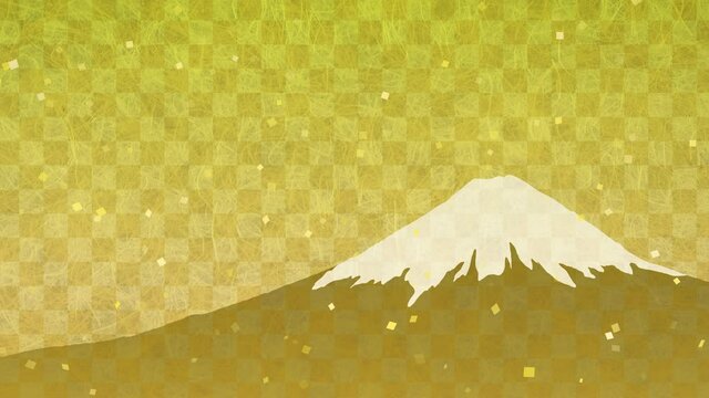 和の背景　富士山