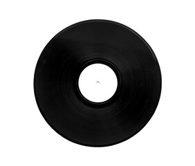 Old black vinyl record