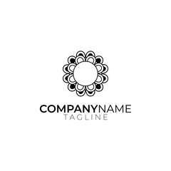 Emblem luxury beauty spa, cosmetics, jewelry, hotel, restaurant. Wedding elegant outline frame. Vector floral luxury curve logo design. Round gold ornate frame. Vintage premium design vector element.