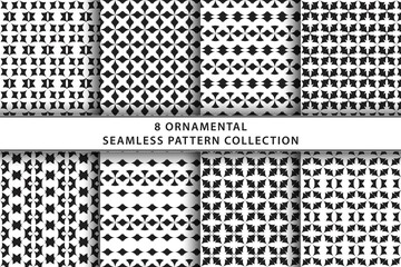 classic ornamental seamless pattern set collection vector graphic