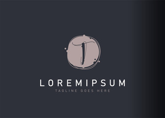 Bubble T letter logo design. illustration of abstract bubble T letter icon design. Vector design