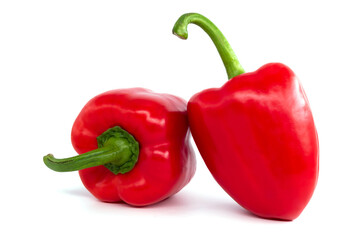 Sweet bell pepper on a white background. Isolate of pepper